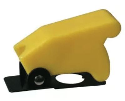 Användarskydd för spakbrytare 12 mm gul