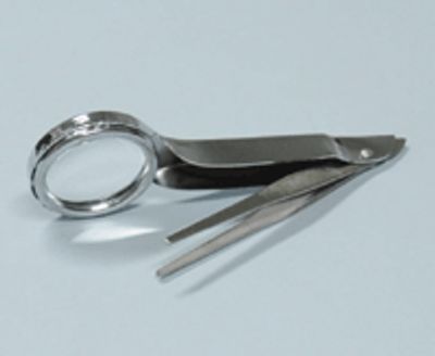 Pincett med förstoringsglas