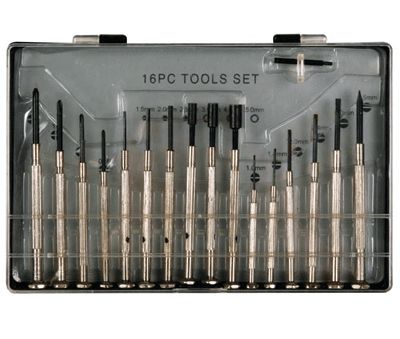 16-delars skruvmejselset *