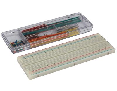 Testkopplingsplatta 830 kopplingspunkter + hopplänksats