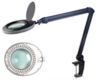 LED-förstoringsglaslampa 2,25x svart