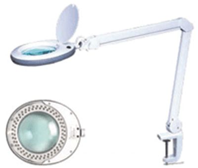 LED-förstoringsglaslampa 2,25x vit