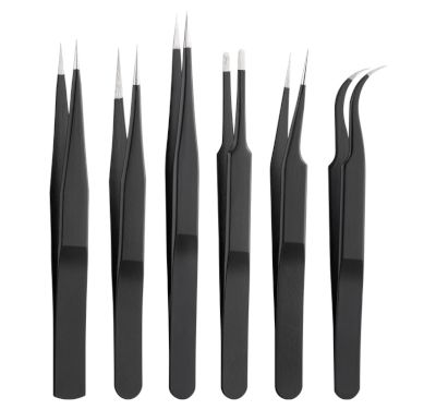 Antistatisk pincettset, 6 delar