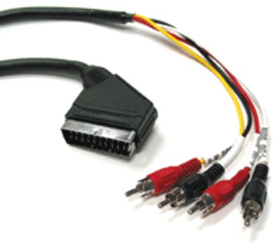 SCART ljudanslutningskabel 1,5m *