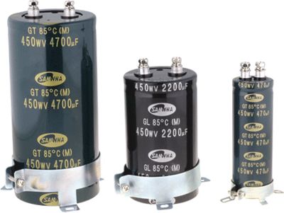 Elektrolytkondensator skruvanslutning 1000uF 450V