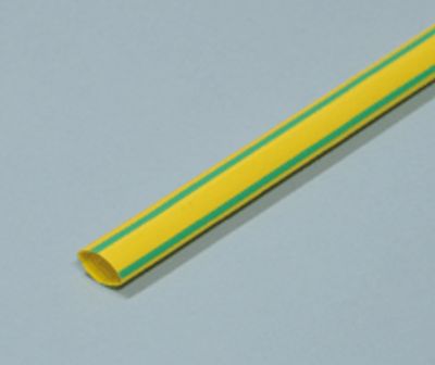 Krympslang 6,4 mm gulgrön 1 m