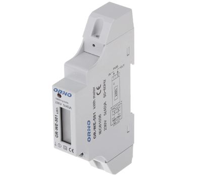 Energiförbrukningsmätare för DIN-skena 1-fas 5A/40A 230Vac