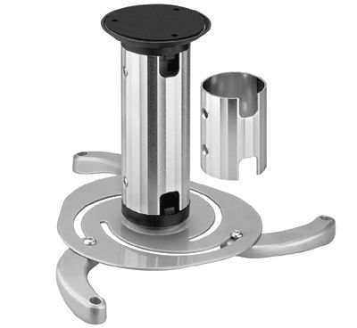 Takfäste för projektor 10kg 130mm/200mm silvergrå!