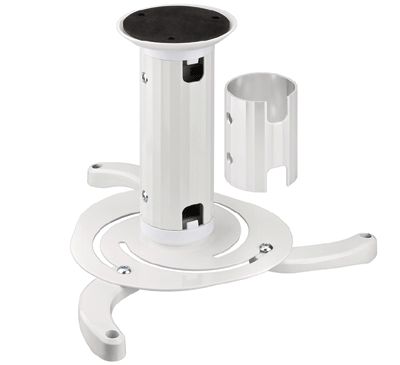 Takfäste för projektor 10kg 130mm/200mm vit !