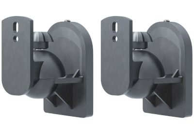 Väggfäste för högtalare 3,5 kg svart (2 st)