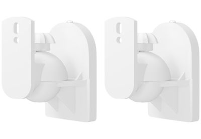 Väggfäste för högtalare 3,5 kg vit (2 st)