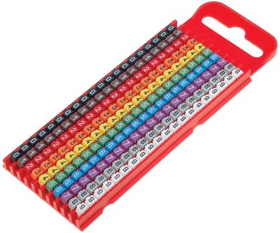 Ledarmärkningsring 2,0-2,8 mm 200 st/fp 0-9