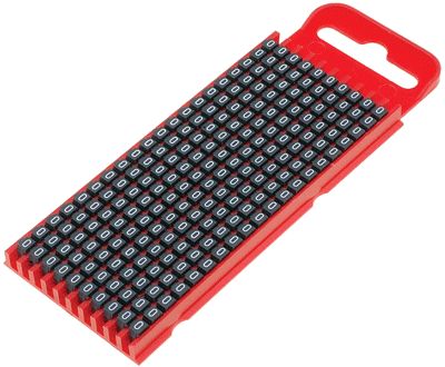 Ledarmärkningsring 2,0-2,8 mm 200 st/fp 0/svart