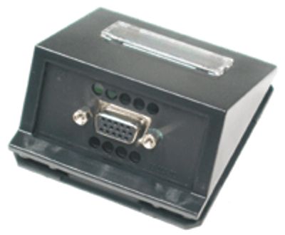 VGA-kontaktbox, svart *