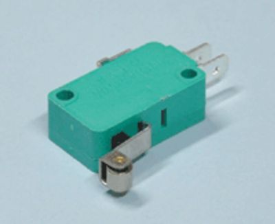 Gränslägesbrytare kort spak + rulle 10A 250Vac