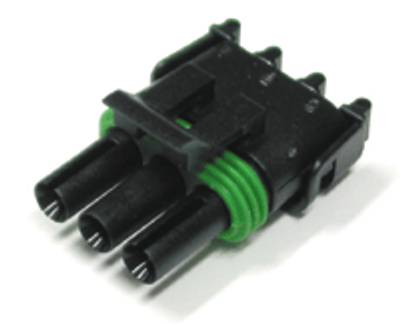 Kopplingsram WeatherPack-serien för honkontakter 3-polig.