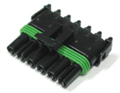 Kopplingsram WeatherPack-serien för honkontakter 6-pol.