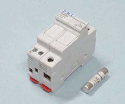 Säkringshållare för DIN-skena 2-delad 10,3x38mm 32A