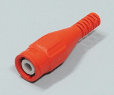 BNC-kontakt pressad isolerad RG-58U röd