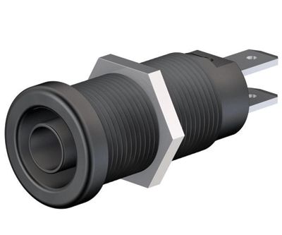 Säkerhetsbananhylsa 1000V 4mm svart (66.9131-21 / XEB-1R BLACK)