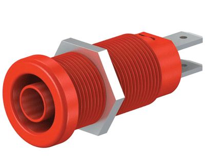 Säkerhetsbananhylsa 1000V 4mm röd (66.9131-22 / XEB-1R RED)