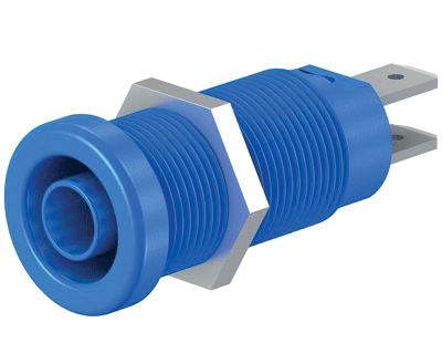 Säkerhetsbananhylsa 1000V 4mm blå (66.9131-23 / XEB-1R BLUE)