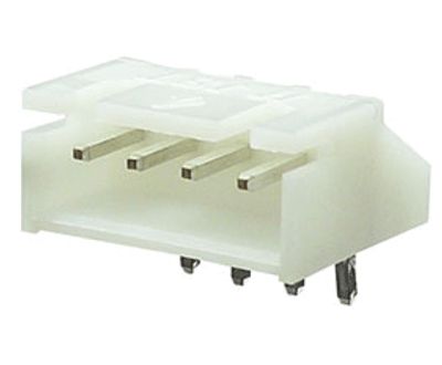 Ramanslutning för kretskort vinkel XH-serie 4-pol hane (2501WR-4P1 / S4B-XH-A)