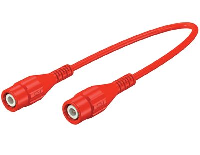 BNC-mätningskabel 50 ohm Cat II/1000V röd 2m (67.9770-20022)