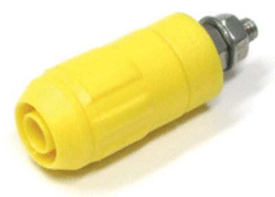 Säkerhetsbanaanhylsa 4 mm gul