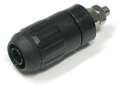 Säkerhetsbanaanhylsa 4mm svart