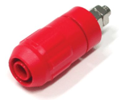 Säkerhetsbanaanhylsa 4 mm röd