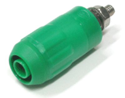 Säkerhetsbanaanhylsa 4mm grön