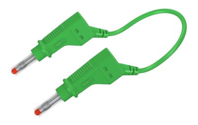 4 mm bananmätarkabel PVC grön 100 cm