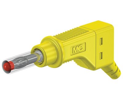 Säkerhetsbananplugg 4mm gul (66.9328-24)