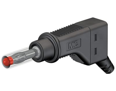 Säkerhetsbananplugg 4mm svart (66.9328-21)