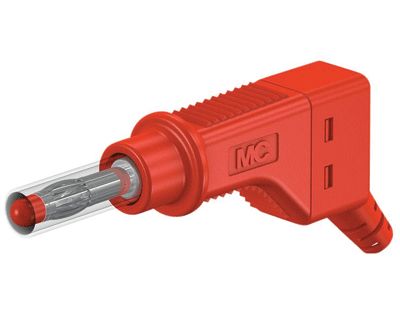 Säkerhetsbananplugg 4mm röd (66.9328-22)