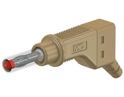 Säkerhetsbananplugg 4mm brun (66.9328-27)