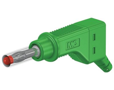 Säkerhetsbananplugg 4mm grön (66.9328-25)