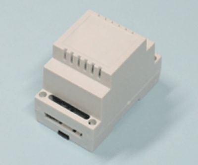 Modulhus för DIN-skena 53,5x89x65mm grå