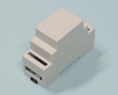 Modulhus för DIN-skena 34,6x89x62,8mm grå