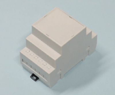 Modulhus för DIN-skena 52,5x90x65mm grå