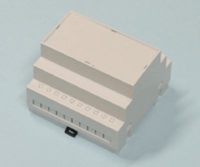 Modulhus för DIN-skena 87,5x90x65mm grå