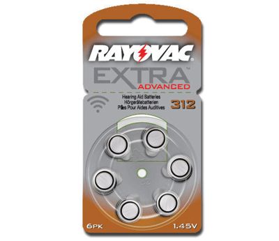 Hörapparatsbatteri PR41 Extra 1,45V 200mAh 7,9x3,6mm 6 st/fp