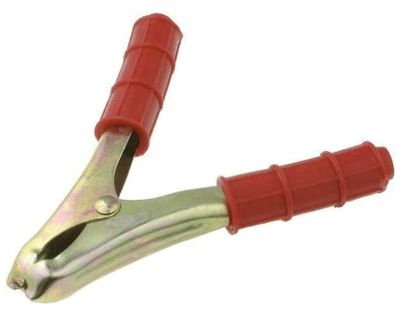 Lodningsbar gäddklämma 200A röd