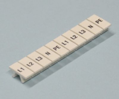 Märkningsremsa 5,2 mm för radplintar L1, L2, L3, N, PE 2 st