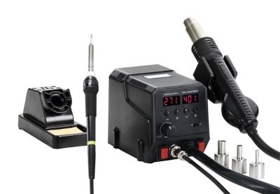 Justerbar löd- / varmluftsstation 60W/300W