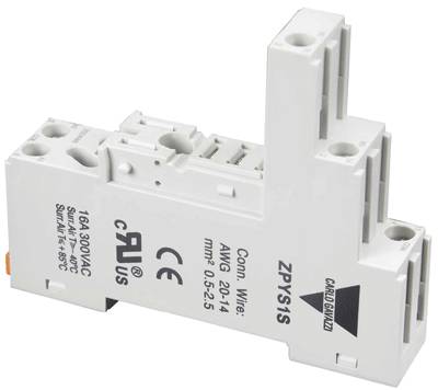 Reläklämma med skruvanslutning för DIN-skena RPYS1-serien (ZPYS1S)