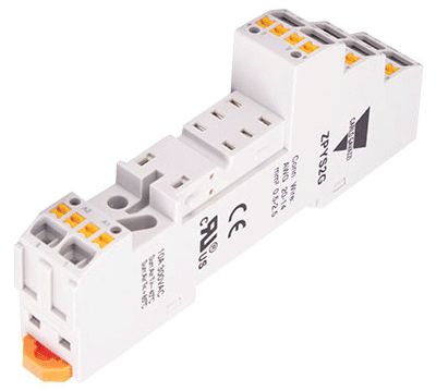 Relähållare med fjäderanslutning för DIN-skena RPYS2-serien (ZPYS2G)