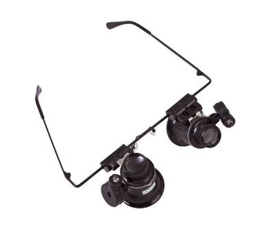 Förstoringsglasögon med LED-ljus 20x