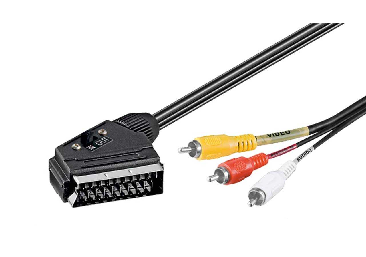 Scart A/V-anslutningskabel
